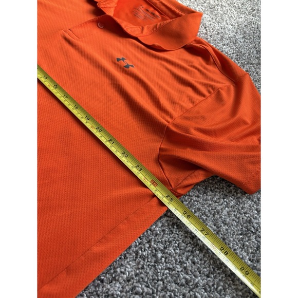 Under Armour The Performance Short Sleeve Polo Solid‎ Orange 2XL Shirt Men's - Picture 6 of 6